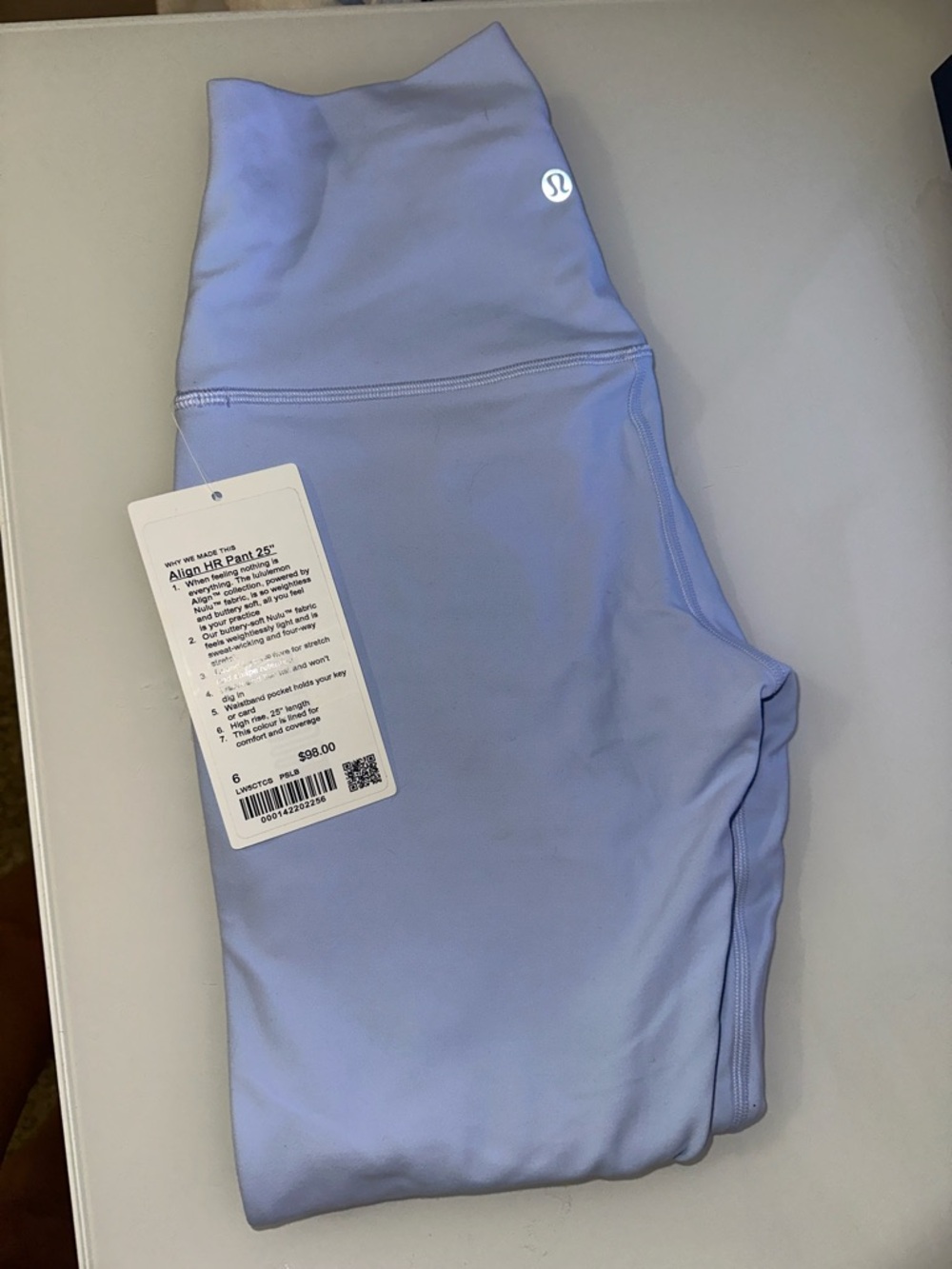 Lululemon Pastel Blue Align High-Rise Leggings-Size 6